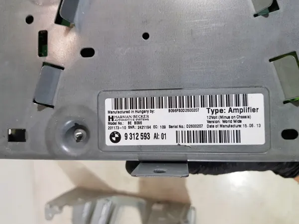 Amplificador de audio HIFI BMW 9312593 para F10/F11 image 8