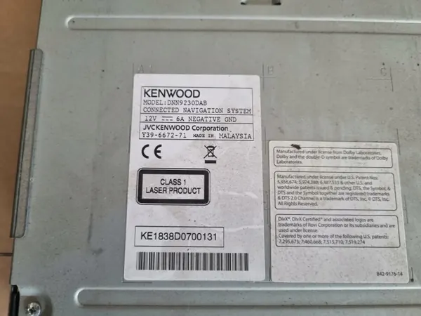 Kenwood DNN9230DAB Rádio Android WiFi GPS 2DIN image 5