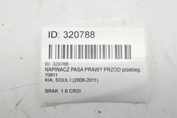 KNAJG553397050586 Rechter voor riemspanner Kia Soul image 5