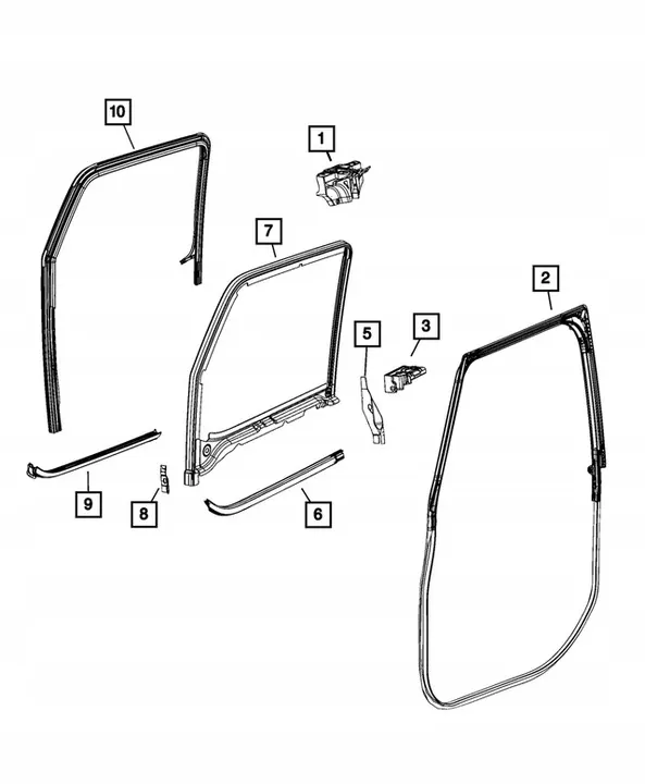 Joint d'essuie-glace pour Wrangler JL Gladiator image 2