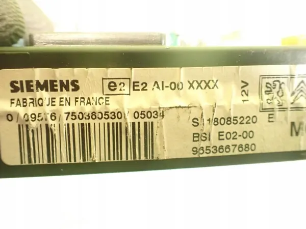 BSI-modul OEM 9653667680 S118085220 för Peugeot 206 image 4