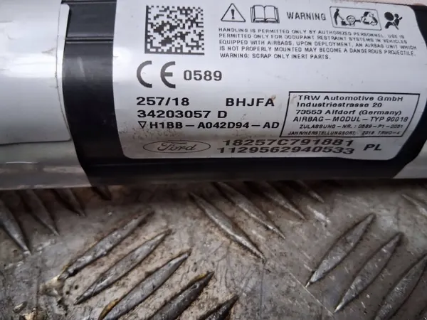 OEM 25718 Cortina Airbag Direita para Ford Fiesta VII image 4