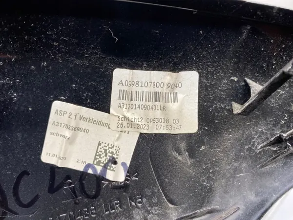 OEM 0998107800 Cubierta espejo derecho Mercedes image 3