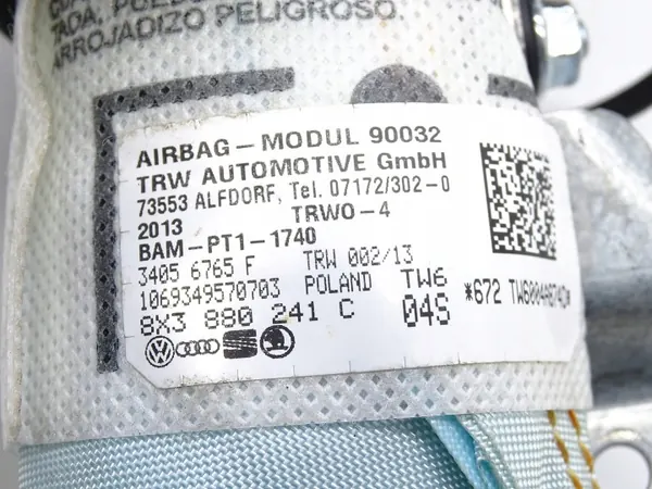 Airbag OEM 8X3880241C Assento Esquerdo Audi A1 8X image 4