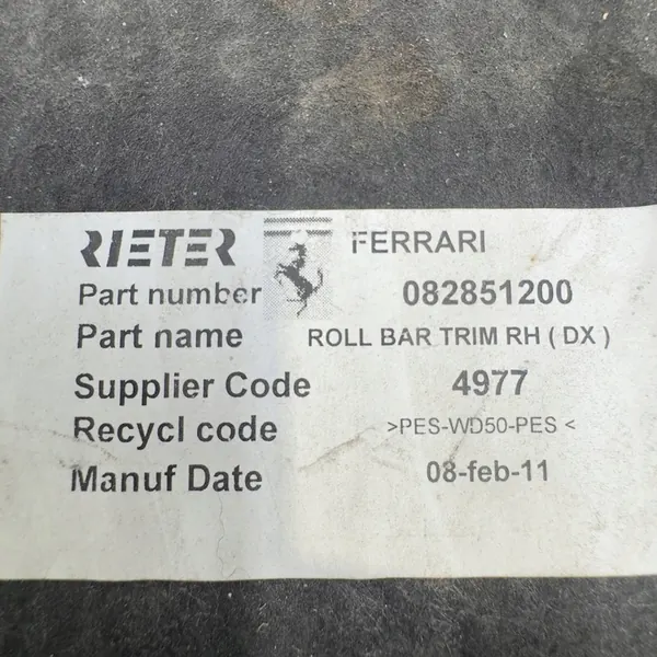 Interior Part Right Side Ferrari California F149 082851200 image 8