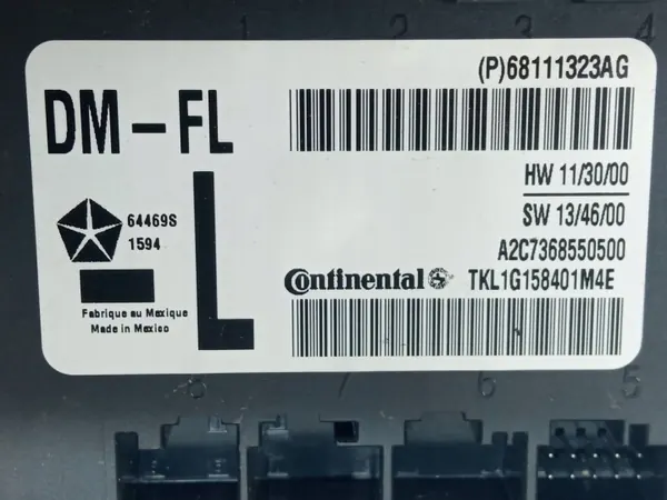 Module Porte Avant Gauche OEM 68111323AG - Jeep image 8