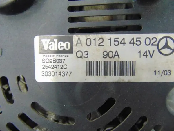 ALTERNATOR MERCEDES W168 1.4B A0121544502 image 7