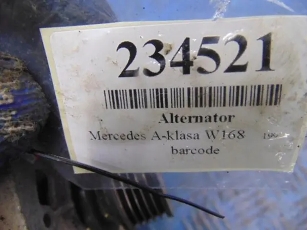 ALTERNATOR MERCEDES W168 1.4B A0121544502 image 8