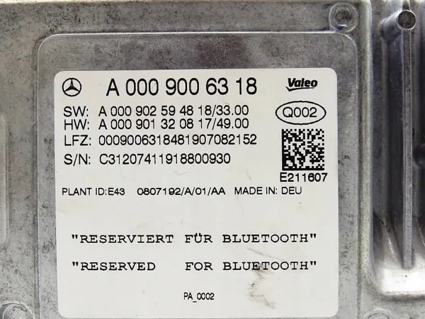 Module Caméra Contrôleur OEM A0009006318 Mercedes image 4