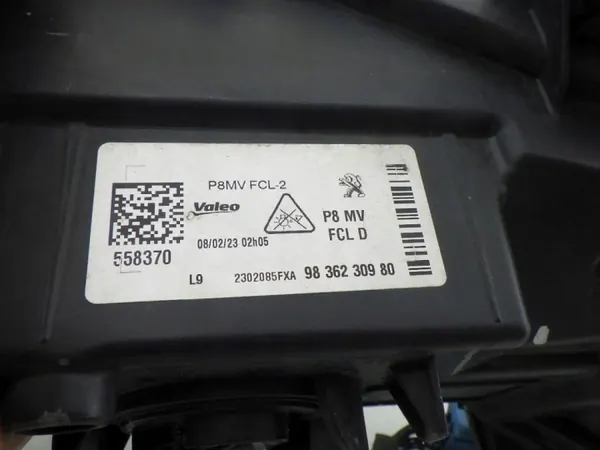 OEM 9836230980 DRL Halógeno LED Derecho Peugeot image 5