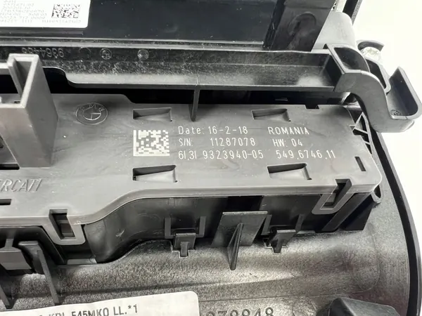 BMW F45 F46 Klima Controle Paneel 9371471 9323940 image 5
