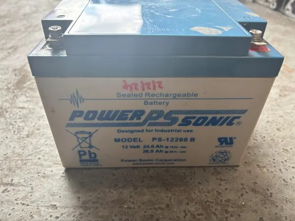 Power-Sonic PS-12260B 24Ah Batteri - Begagnad image 3