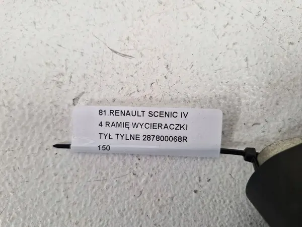 RENAULT SCENIC 4 IV REAR WIPER ARM 287800068R image 7