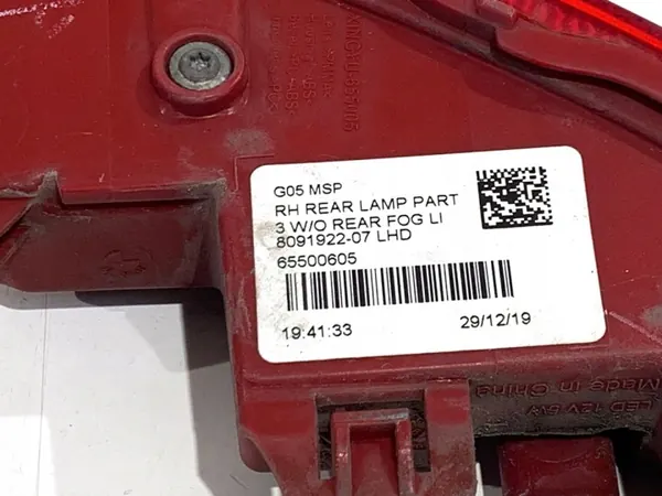 Feu de pare-chocs droit BMW G05 8091922 OEM image 4