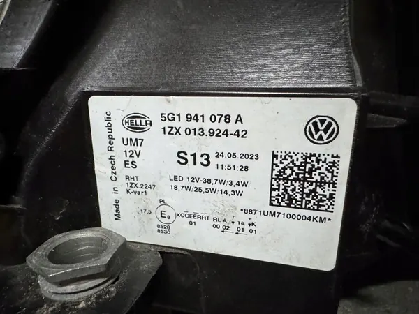 VW Golf VII GTI FULL LED farol direito LIFT 5G1941078A image 6