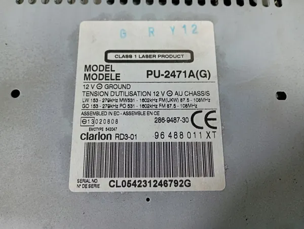 Peugeot OEM M1S245 DOM 00020305 Radio - Gebruikt, Geen Code image 5