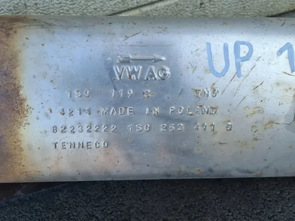 VW UP 1.0 Uitlaatpijp Demper OEM 1S0253411Q image 3