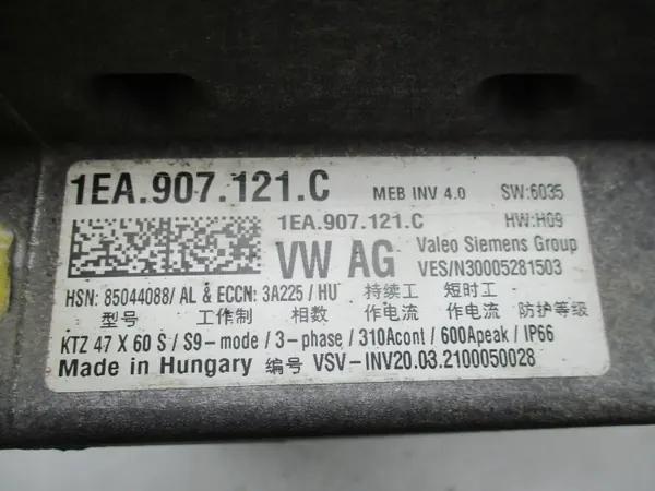 VW ID.4 Omvormermodule OEM 1EA907121C - Gebruikt image 10