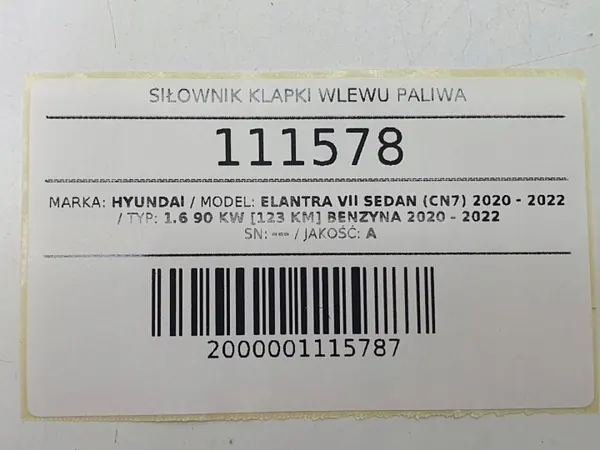 OEM AUST111578 Bränslelucksaktuator - Begagnad image 4