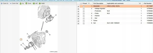 Kokonainen generaattori Saab 9-3 Ver1 2003 93174497 image 6