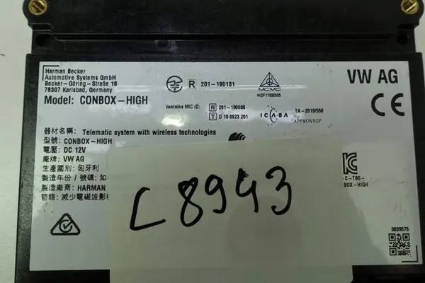 Gebruikte SOS-noodoproepmodule OEM 4K0035284C image 7