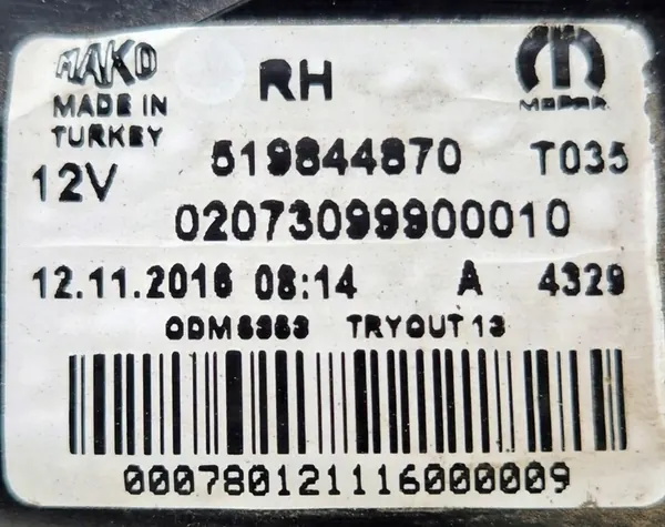 Lámpara Trasera Derecha Sin LED Fiat Tipo Sedan 2015- OE 51984487 image 7