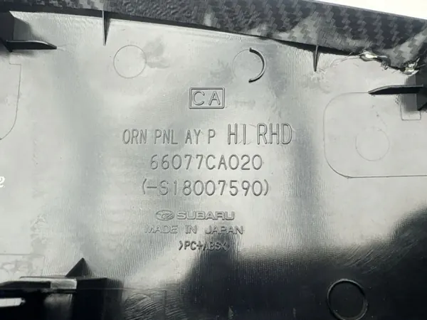 Toyota GT86 2013 Handskfacksram OEM 66077CA020 image 9