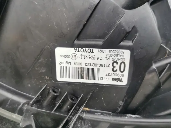 TOYOTA YARIS II 05-FARO ESQUERDO ORIGINAL EUROPA image 9