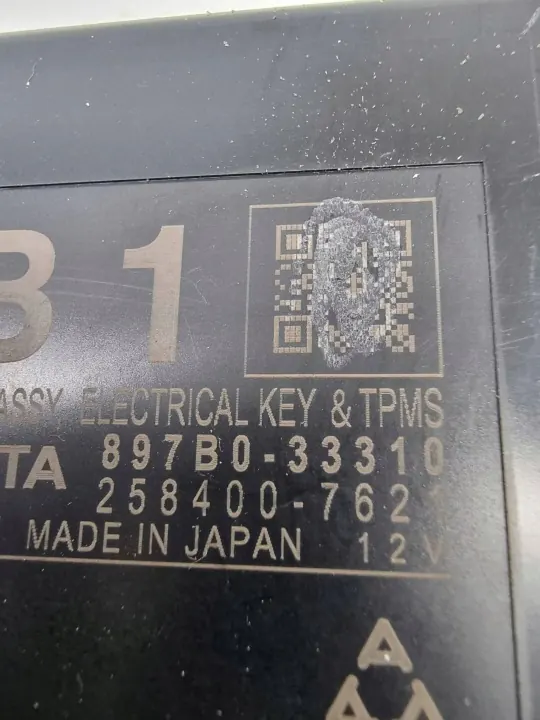 Module sans clé OEM 897B033310 Lexus ES VII image 3
