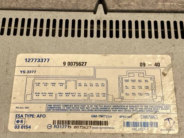 Amplificador de porta-malas Saab OE OEM 12773377 para 9-3 II image 6