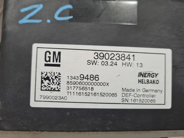 AdBlue-moduuli OEM 13439486 Opel Zafira C 1.6/2.0 CDTI image 3