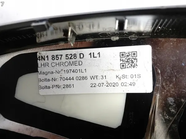 OEM 4N1857528D Cubierta espejo derecho - Aluminio mate image 8