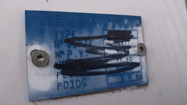 Couvercle d'unité de refroidissement Relec Froid TR 21 OEM 925/056 image 4