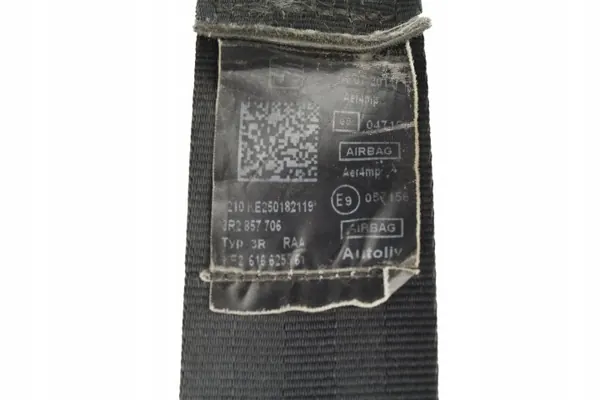 Ceinture de sécurité avant droite OEM 3R2857706 SEAT Exeo image 5