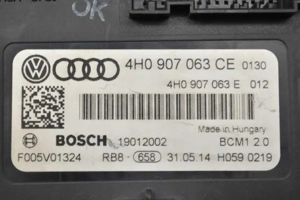 Audi A7 Sportback Komfortmodul OEM 4H0907063CE image 4