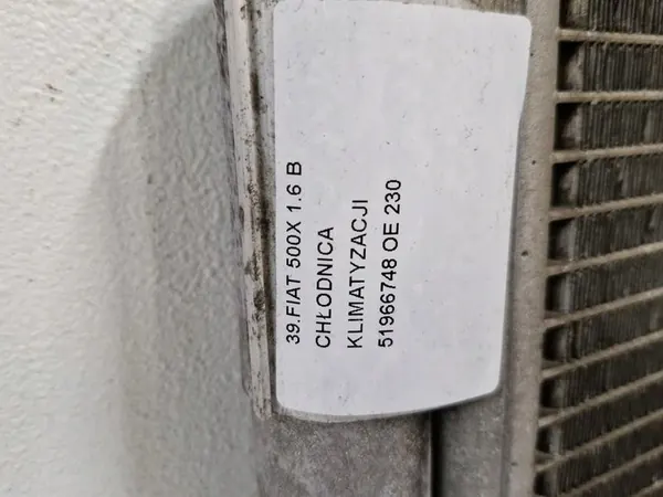 Ilmastointijäähdytin FIAT 500X 1.6 OEM 51966748 image 5