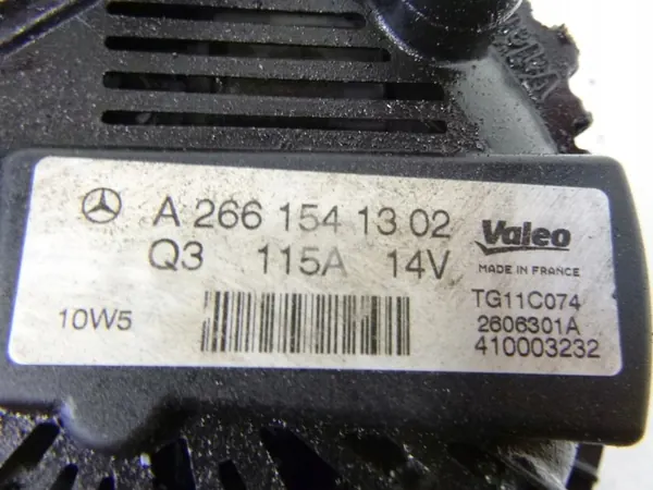 Vaihtovirtageneraattori Mercedes W169 2.0 A-luokka 04-12 115A image 5
