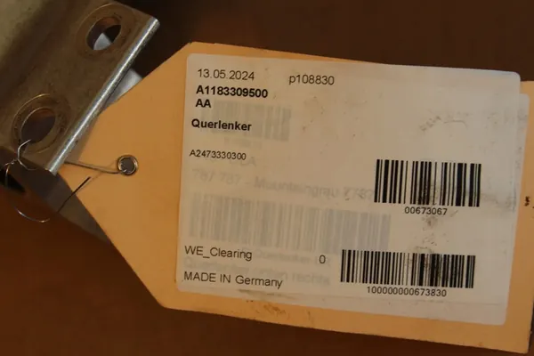 Braccio di controllo anteriore sinistro Mercedes CLA 118 A1183309500 image 4