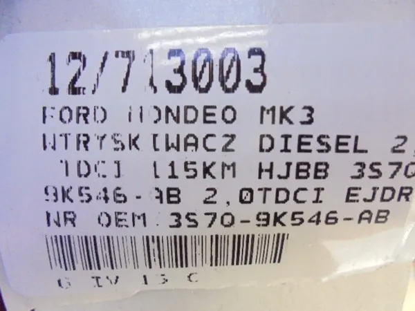 Bränsleinsprutare Ford Mondeo Mk III 2005 image 7