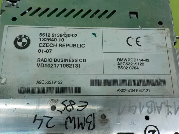 Radio CD BMW OEM 9138430 13264010 pour Z4 E85 image 6