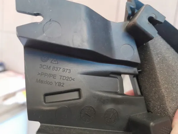 OEM 3CM837973 Spegel Triangel Lock Vänster Begagnad image 3