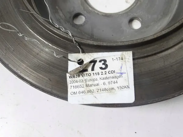 Mercedes-Benz OE A 639 423 0112 brake disc image 5