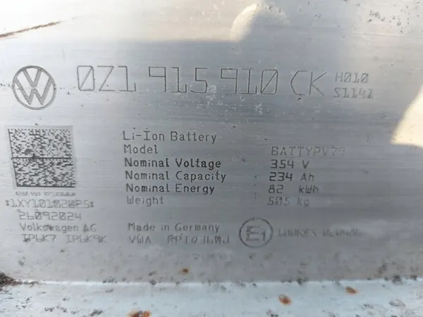 VW ID4 2024 Accu 82kWh 234Ah 1EA804841AK image 4