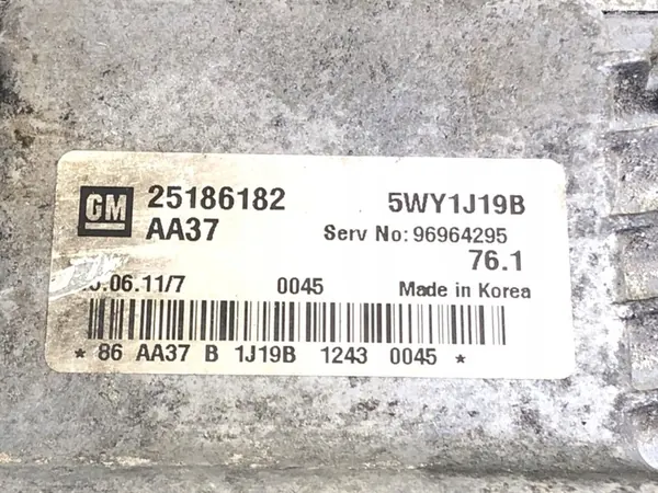 Ordinateur de moteur Chevrolet Cruze 1.6 124CV ECU 25186182 image 4