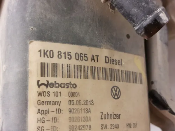 Webasto Standheizung OEM 1K0815065AT für VW Touran II image 5