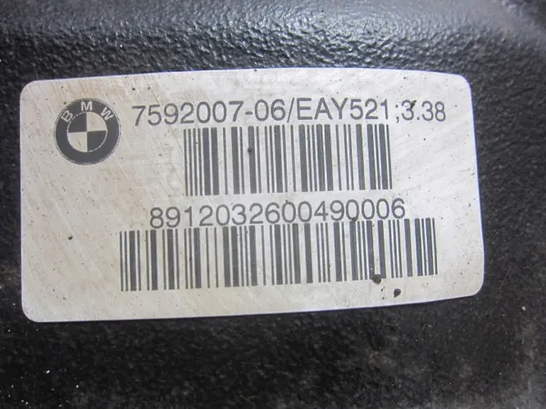 BMW Bakaxel Differential OEM 7636994 Förhållande 3.38 image 8