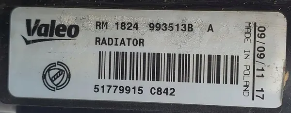 Radiador de agua Fiat 51779915 image 5