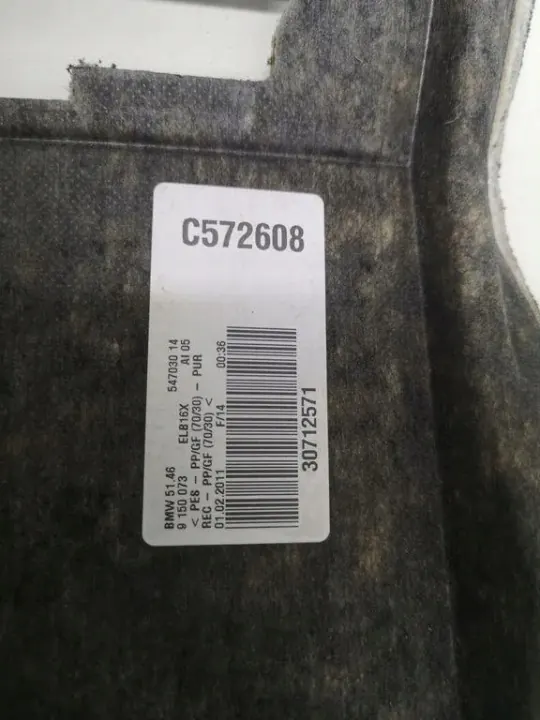 BMW 7er Kofferraumablage OEM 514654703014 image 3