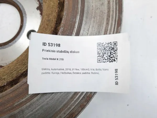 Tesla Model X Vorderer Bremsscheibe - Gebrauchtes OEM-Teil image 3