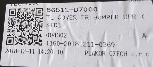 Parachoques delantero Hyundai Tucson III (2015-2018) 86511-D7000 image 7